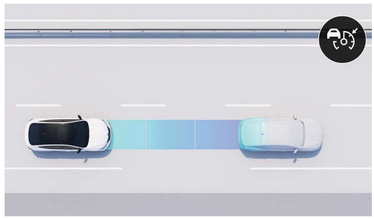 RENAULT ARKANA 
E-TECH HYBRID — control crucero adaptativo con stop&go