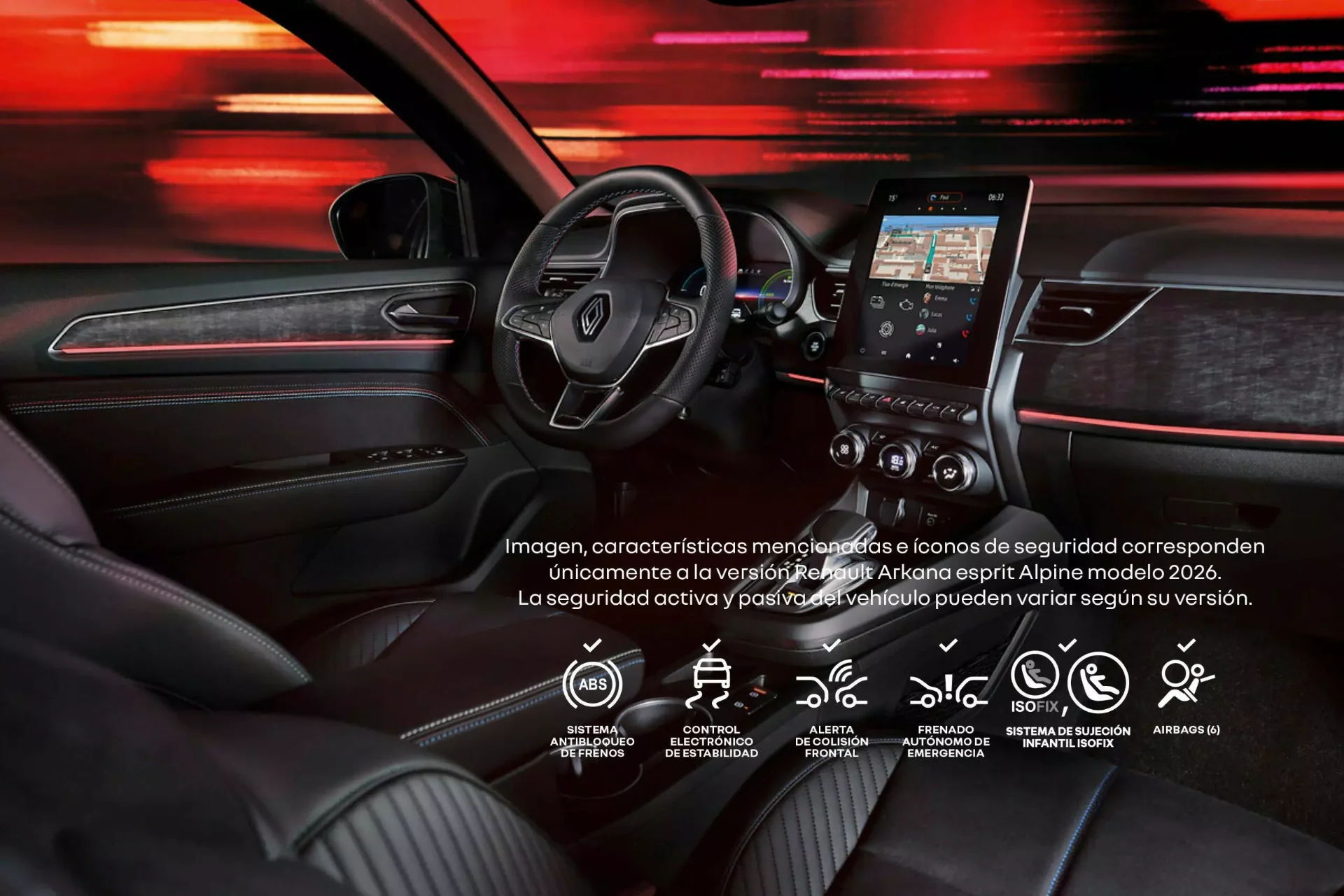RENAULT ARKANA 
E-TECH HYBRID — sensación premium e interior luminoso