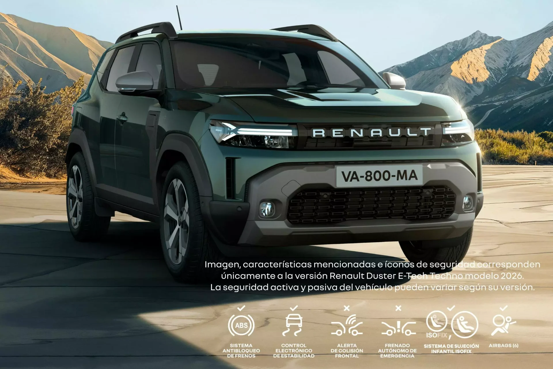 RENAULT DUSTER 
E-TECH HYBRID — representa la potencia de una suv