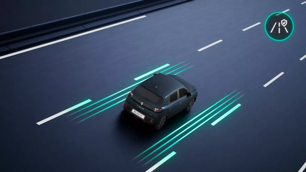 RENAULT KWID E-TECH 
100% ELÉCTRICO — asistente de mantenimiento de carril