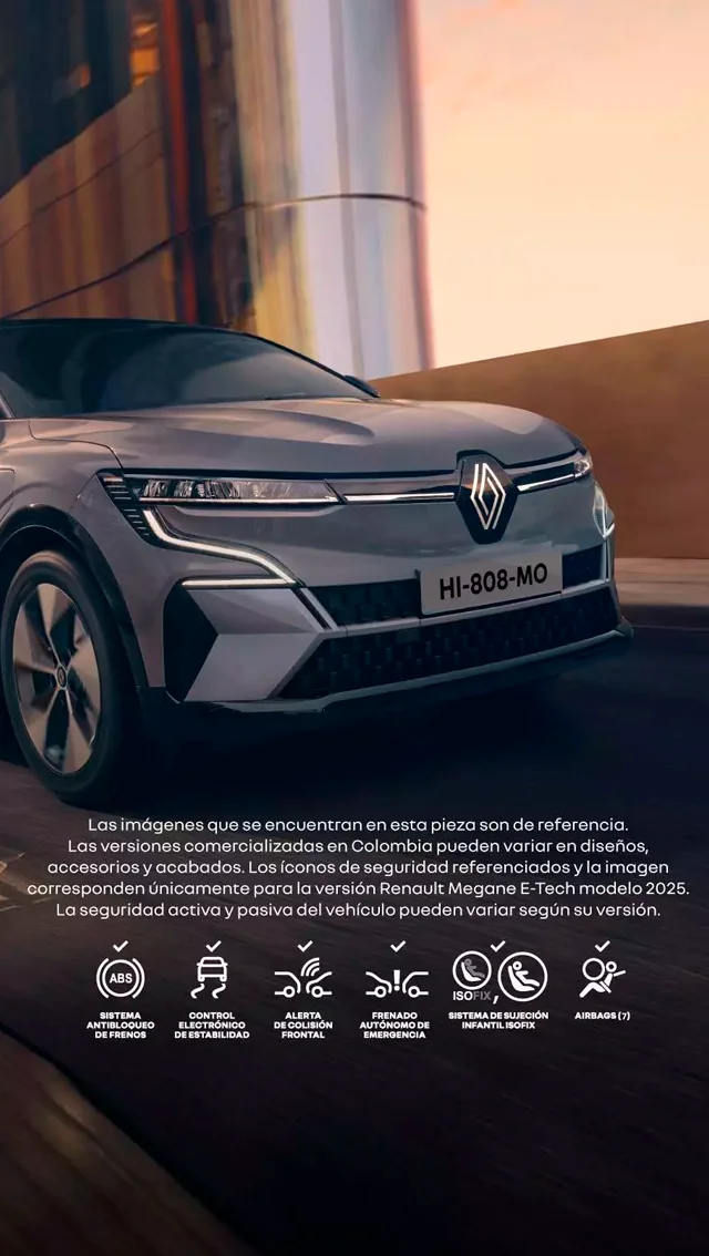 RENAULT MEGANE E-TECH 
100% ELÉCTRICO en Yopal — Renault Los Coches Casanare