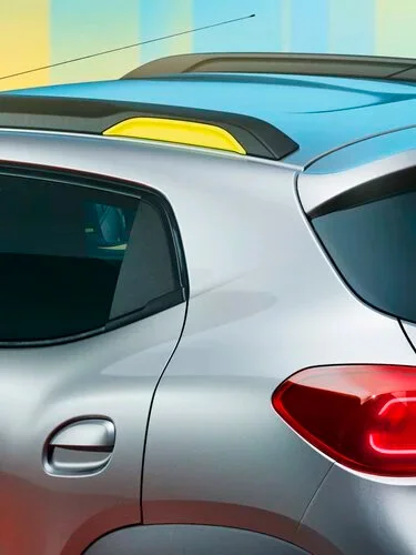 RENAULT KWID — barras de techo con toques brillantes